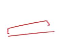FUNFOB Rifiniture Interne per Auto 2 Pezzi/Set Rosso Auto AC Controllo Clima Interruttore Pannello Striscia Cornice Decorazione per Civic 2016 2017 2018 2019 2020 Accessori Interni Auto