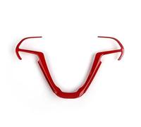 FUNFOB Rifiniture Interne per Auto Adesivi Interni per Jeep per Cherokee 2014+ Accessori per La Decorazione del Volante Dell'auto per Jeep per Grand Cherokee 2014+ Accessori Interni Auto(Rosso)