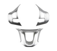 FUNFOB Rifiniture Interne per Auto Adesivo Decorativo per Volante Cromato per Auto per Peugeot 208 per GTI 2008 308 2014-2017 Accessori Accessori Interni Auto(Matte 3 PCS)