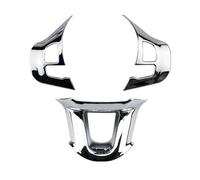 FUNFOB Rifiniture Interne per Auto Adesivo Decorativo per Volante Cromato per Auto per Peugeot 208 per GTI 2008 308 2014-2017 Accessori Accessori Interni Auto(Glossy 3 PCS)