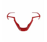 FUNFOB Rifiniture Interne per Auto Decorazione del Volante Dell'auto Adesivo Cornice per Jeep per Grand Cherokee 2014-2020 Modanature Interne per Auto Accessori Accessori Interni Auto(Red Carbon)