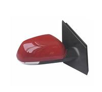 FUNFOB Specchietti Esterni Completi per VW per Polo 2006-2010 Indicatori Direzione Riscaldamento Regolazione Elettrica Porta Ala Laterale Gruppo Specchietto Retrovisore Specchio(Rosso,Electric R)