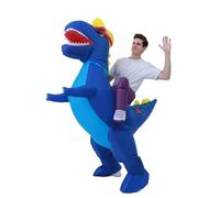 FUNFOCUS Costume dinosauro gonfiabile per adulti - Costume dino unisex per Halloween e Carnevale per altezze 150-190 cm,Costume gonfiabile perfetto per feste, compleanni, dinosaur costume adult