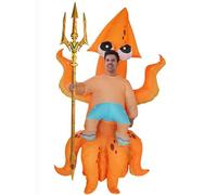 FUNFOCUS Gonfiabile calamaro Costume Adulto seppia Costumi Blow Up Divertente polpo costume Vestito per gli uomini donne Halloween Partito gonfiabile subacqueo mondo costume