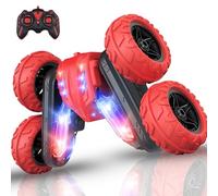 FUNFY 4WD High-Speed RC Butterfly Stunt Toy Car | Assorted | With 360° Flat and V Shape Rotation, Double Side Drive| Anti-Slip Shock Proof Tyres | Displaying Various Messages for Kids