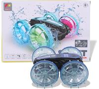 FUNFY Aqua Stunt RC Car With Illuminating Lights | 4WD with Water-Resistant | Multicolor |Kids All-Terrain Marvel Delivers Thrilling Stunts both on Land and in Aquatic Environments