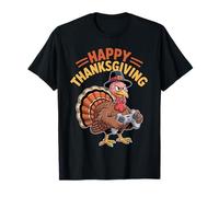 FunGaming Turkey Happy Fall Harvest Celebration Video Game Maglietta