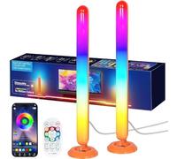 FunGeneTEC Smart LED Light Bars, LED TV Retroilluminazione Intelligente con Sincronizzazione Musicale, Lampada Gaming, Barra led TV per PC, Luce Monitor, decorazione della stanza