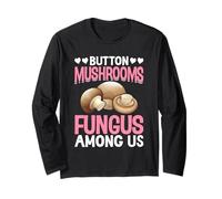 Funghi Button Fungus Among Us Maglia a Manica