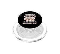 Funghi Button La chiave del mio cuore culinario PopSockets PopGrip per MagSafe