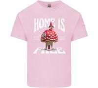 Funghi Casa È Dove Sei Libero Maglietta Bambini Ragazzi Ragazze