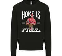 Funghi Casa È Dove Sei Libero Uomo Felpa Maglione