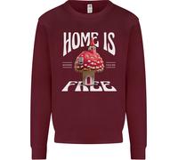 Funghi Casa È Dove Sei Libero Uomo Felpa Maglione