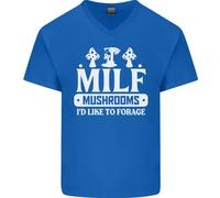 Funghi Che Mi Piace Raccogliere MILF Maglietta In Cotone A V Per Uomo