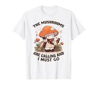 Funghi Divertenti coltivatore Mushrooms Raccoglitori Funghi Maglietta