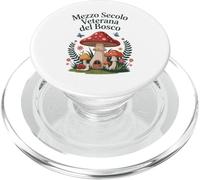 Funghi Donna Fungaiola Porcini Cinquant’anni Compleanno PopSockets PopGrip per MagSafe