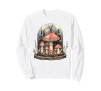 Funghi Incantati Foresta Campana Jar Fungi Art Felpa