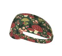 Funghi luminosi stampa artistica regolabile sport elastico fascia per esercizi di esercizio-morbido, traspirante, ideale per calcio, palestra, ciclismo
