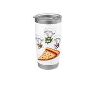 Funghi Pepe Cipolla Immersione Salto Paracadutismo Deluxe Veggie Bicchiere termico in acciaio inox doppia parete