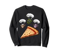 Funghi Pepe Cipolla Immersione Salto Paracadutismo Deluxe Veggie Felpa