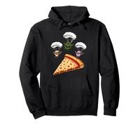 Funghi Pepe Cipolla Immersione Salto Paracadutismo Deluxe Veggie Felpa con Cappuccio
