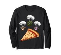 Funghi Pepe Cipolla Immersione Salto Paracadutismo Deluxe Veggie Maglia a Manica