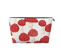 Funghi rossi dell'agarico di mosca, Borsa da toilette Borsa per trucco Borsa per cosmetici Borsa da toilette da viaggio portatile