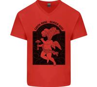 Funghi Terra Fatti Cielo Inviati Maglietta Cotone Uomo Collo A V