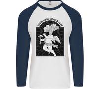 Funghi Terra Fatto Cielo Inviato Uomo L/S Maglietta Baseball