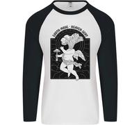 Funghi Terra Fatto Cielo Inviato Uomo L/S Maglietta Baseball