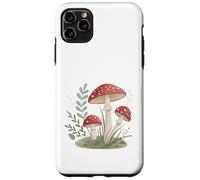 Funghi velenosi rossi stravaganti nel prato del giardino Custodia per iPhone 11 Pro Max