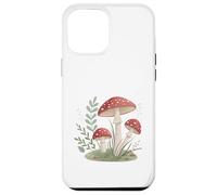 Funghi velenosi rossi stravaganti nel prato del giardino Custodia per iPhone 12 Pro Max