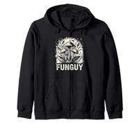 Fungi Fun Guy Distressed Vintage Mushroom Hunting Pun Felpa con Cappuccio