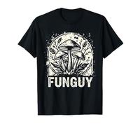 Fungi Fun Guy Distressed Vintage Mushroom Hunting Pun Maglietta