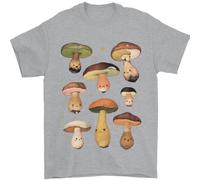 Fungo Faccine Ricerca Mycology Uomo T-Shirt 100% Cotone