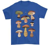 Fungo Faccine Ricerca Mycology Uomo T-Shirt 100% Cotone