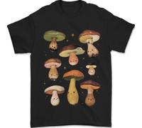 Fungo Faccine Ricerca Mycology Uomo T-Shirt 100% Cotone