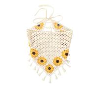 Fungo lavorato a maglia Turbante Foulard Per Femminile Cava Copricapo Decorativo Hairband MusicFestival Donne Decori Dei Capelli