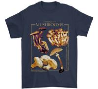 Fungo Specie Mycology Ricerca Uomo T-Shirt 100% Cotone