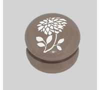 Fungo Vitreo porcelain Vittoriano Porta Credenza Door knobs White Dahlia Design