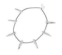 FUNGTN Collana in Acciaio Inox per Black Panther Cosplay New Wakanda King T'Challa Ciondolo Collana Halloween Party Ciondolo Moda Gioielli Accessorio,Silver