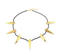FUNGTN Collana in Acciaio Inox per Black Panther Cosplay New Wakanda King T'Challa Ciondolo Collana Halloween Party Ciondolo Moda Gioielli Accessorio,Gold
