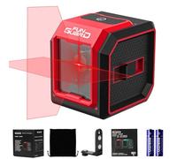 Funguard Livella Laser Autolivellante, 20M Rosso Livello Laser Orizzontale e Verticale, 2 x Batteria AA, IP54 per Cantieri, Decorazione per la casa, DIY, Portatile