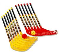 Funhockey Myk Set Racchette, 12 Pipistrello, 12 Palline, Nuovo