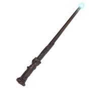 Funidelia Bacchetta Ufficiale di Harry Potter con Luce per Adulto, Include: Bacchetta da 34,5 cm Funziona con 3 Pile Incluse - Tenuta per Adulti per Feste e Carnevale
