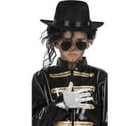 Funidelia | Cappello e guanto di Michael Jackson per bambino Cultura pop, Gruppi Musicali, Cantanti, Anni 80 - Accessori per bambini, accessorio per costume - Nero