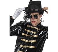 Funidelia | Cappello e guanto di Michael Jackson per uomo Cultura pop, Gruppi Musicali, Cantanti, Anni 80 - Accessori per Adulto, accessorio per costume - Nero