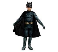 Funidelia | Costume Batman deluxe - Justice League UFFICIALE per bambino - The Dark Knight (Il cavaliere oscuro), Supereroi, DC Comics, L'uomo pipistrello - Multicolore