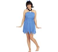 Funidelia | Costume Betty Rubble - I Flintstones per Donna Cartoni Animati, Cavernicola - Costume per Adulto e Accessori per Feste, Carnevale e Halloween - Taglia L - Bianco
