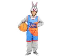Funidelia | Costume Bugs Bunny Space Jam - Looney Tunes per bambino Cartoni Animati - Costume per Bambini e accessori per Feste, Carnevale e Halloween - Taglia 5-6 anni - Grigio/Argentato